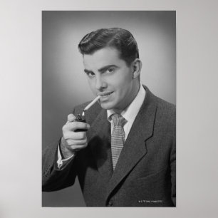 Affiches Cigarette Homme Éclairage