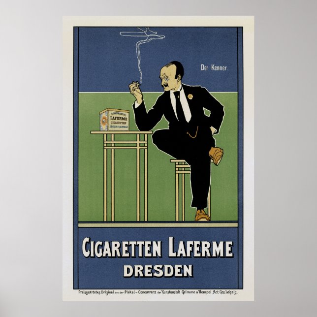 Affiches Cigaretten Laferme Dresden (Devant)