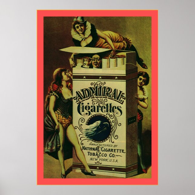 Affiches Cigarettes de l'amiral (Devant)