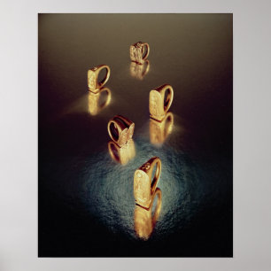 Affiches Cinq anneaux, de la tombe de Tutankhamun