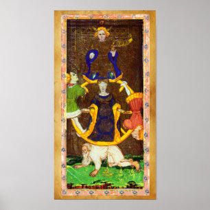 AFFICHES CIOTS DE RENAISSANCE ANTIQUE 10/LA ROUE DE FORTUNE