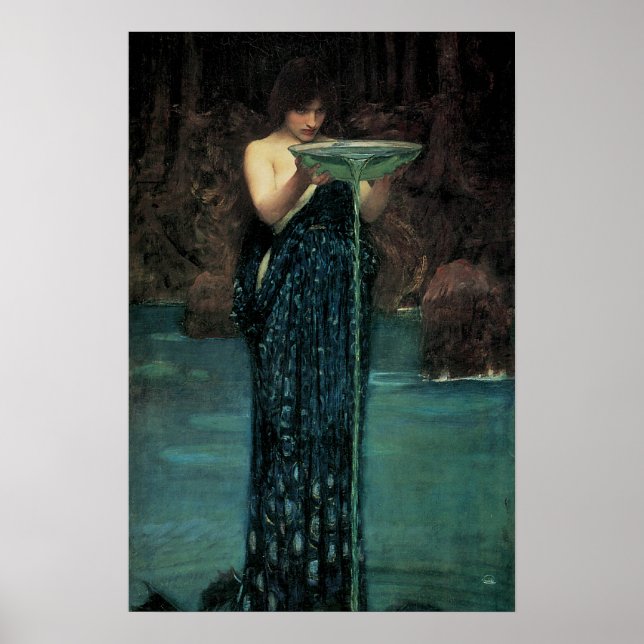 Affiches Circé Invidiosa par John William Waterhouse (Devant)
