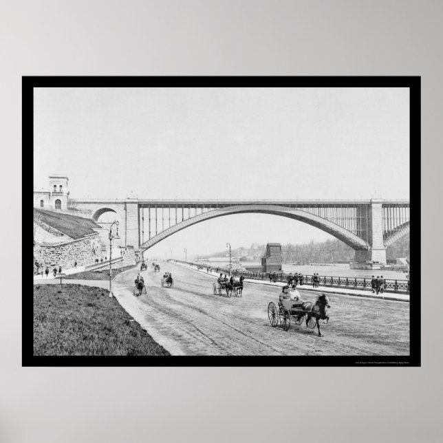 Affiches Circuit Washington Bridge Harlem River 1905 (Devant)