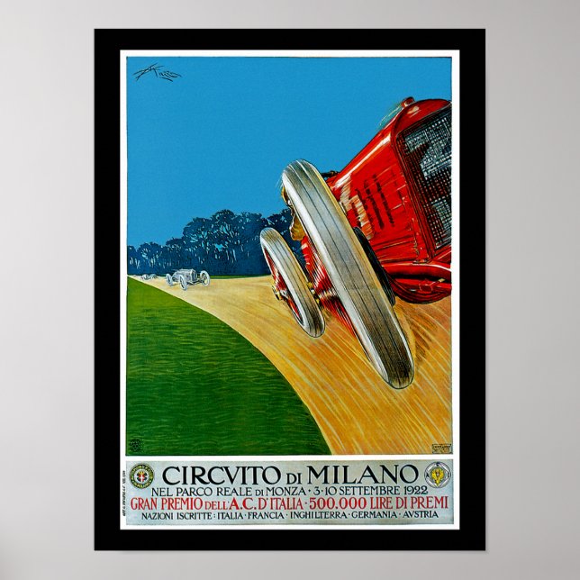 Affiches Circuito Di Milano (Devant)