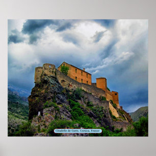 Affiches Citadelle de Corte, Corse, France