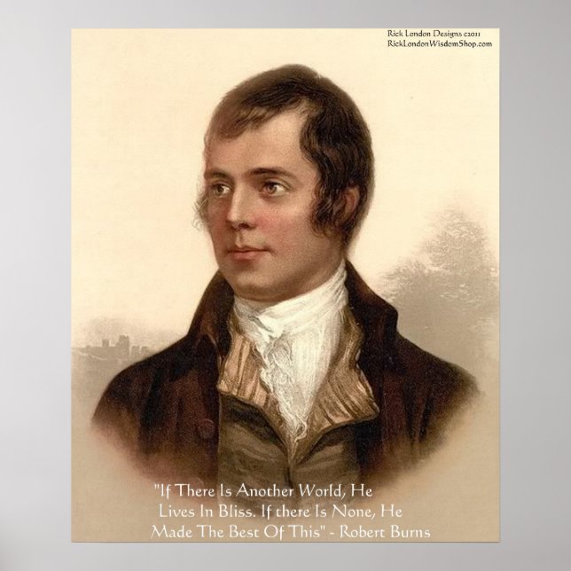 Affiches Citation célèbre de Robert Burns (Devant)