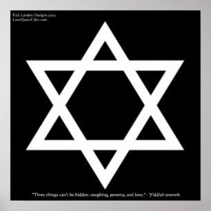 Affiches Citation célèbre en yiddish concernant l'affiche d