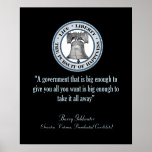 Affiches Citation de Barry Goldwater (Grand gouvernement)
