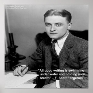 Affiches « Citation de F Scott Fitzgerald sur la "bonne écr