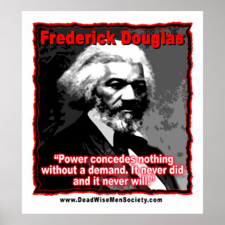 Affiches Citation de Frederick Douglass Power