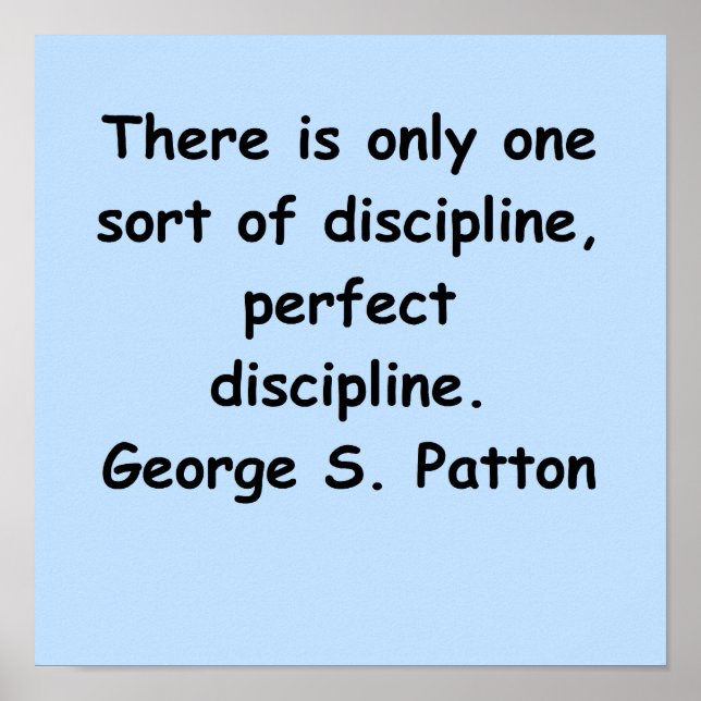 Affiches citation de george s patton (Devant)