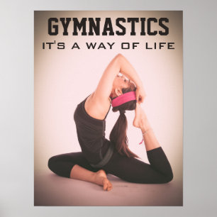 Affiches Citation de gymnastique inspirante