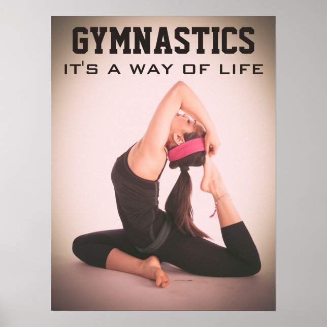 Affiches Citation de gymnastique inspirante (Devant)