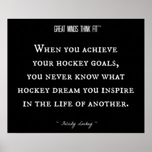 Affiches Citation de hockey inspirationnel 013