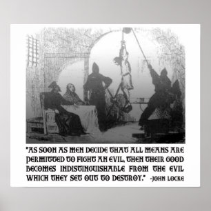 Affiches Citation de John Locke sur les extrémités et les