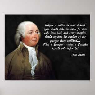 Affiches Citation de la Bible John Adams