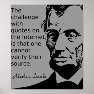 Affiches Citation de l'affiche de Lincoln