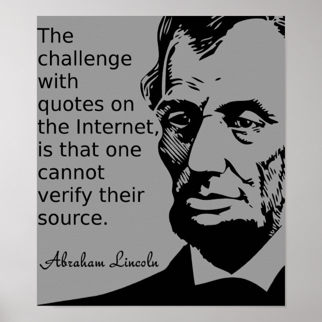 Affiches Citation de l'affiche de Lincoln (Devant)