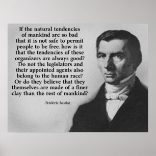 Affiches Citation de l'argile Finer Bastiat