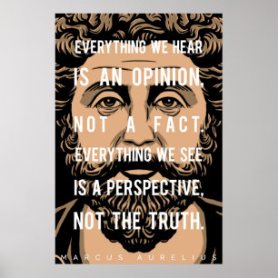 Affiches Citation de Marcus Aurelius : Tout que nous