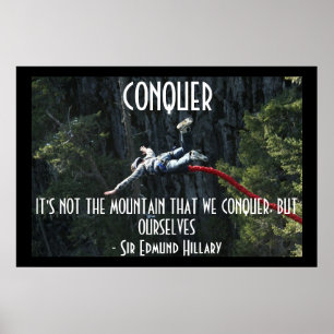 Affiches Citation de motivation pour sauter à l'élastique C
