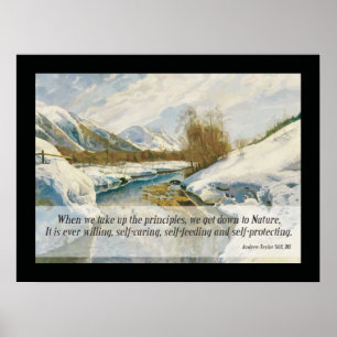 Affiches Citation de nature ostéopathique par A.T. Still