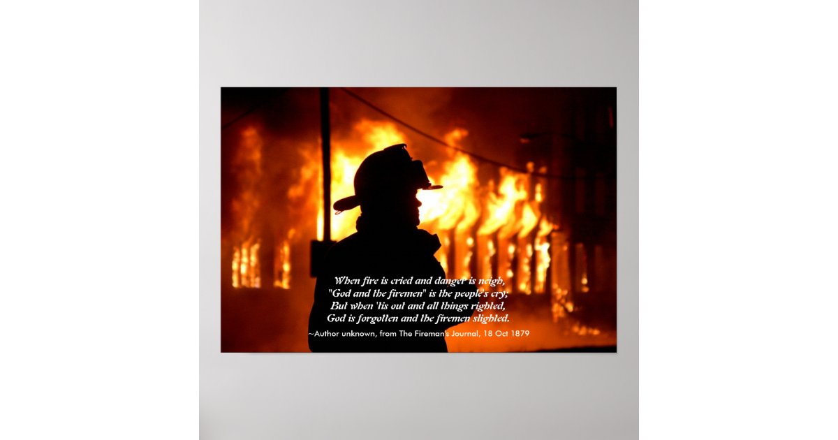 Affiches Citation De Sapeur Pompier Zazzle Fr Affiches Citation De Sapeur Pompier Zazzle Fr