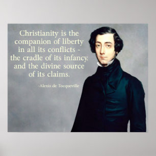 Affiches citation de Tocqueville Christian