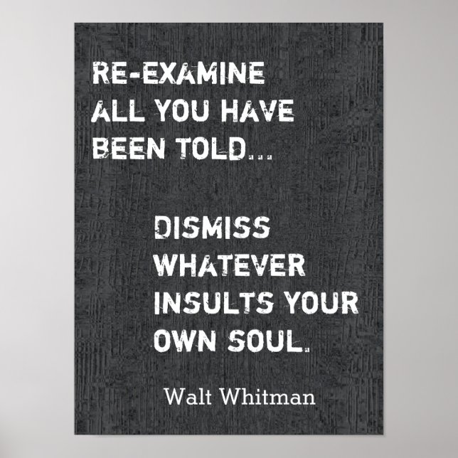 Affiches Citation de Walt Whitman - Art print #2 (Devant)