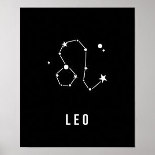 Affiches Citation des signes Leo Zodiac