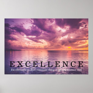 Affiches Citation d'excellence Sunset Inspiration