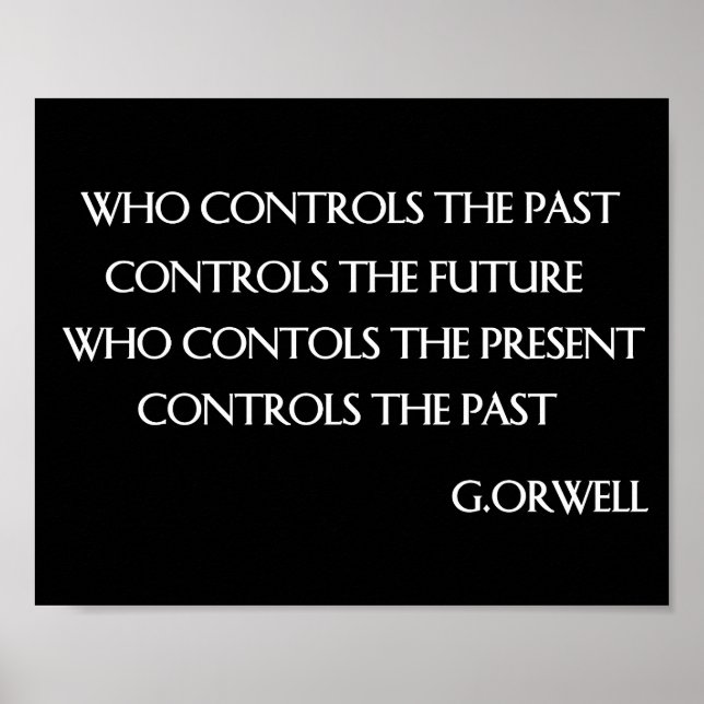 Affiches Citation d'Orwell (Devant)