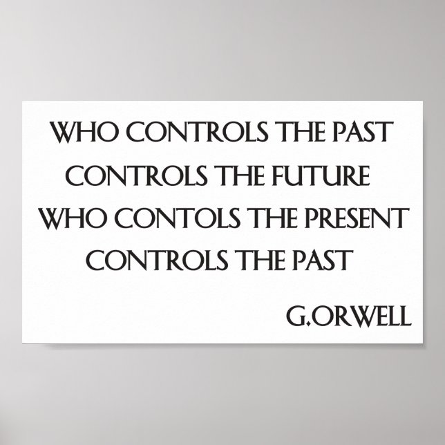 Affiches Citation d'Orwell (Devant)