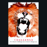Affiches Citation du Défi Motivationnel Lion Pop Art<br><div class="desc">Citations Motivationnelles Affiches - Le visage du roi Lion - Défi Motivationnel / Confiance OEuvre d'art numérique - Lion Eyes Pop Art Image - Gros Chats Images numériques</div>