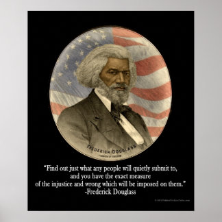 Affiches Citation Frederick Douglass, Soumission Imprimer l