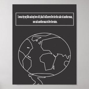 Affiches Citation gesticulée par atlas