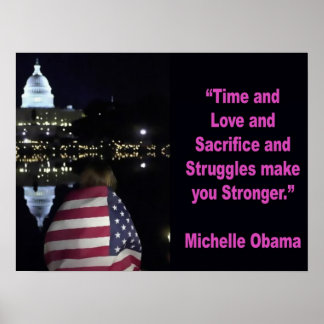 Affiches Citation inspirante de Michelle Obama
