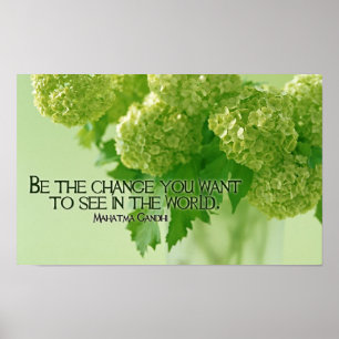 Affiches Citation inspirante du Mahatma Gandhi