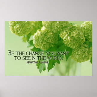 Affiches Citation inspirante du Mahatma Gandhi