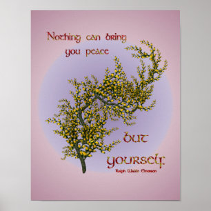 Affiches Citation Inspirationnelle de la paix intérieure