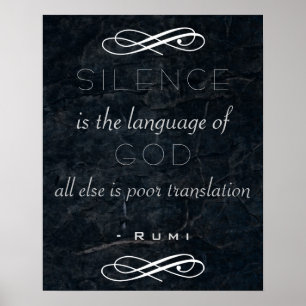 Affiches Citation inspirée sur Dieu par Rumi