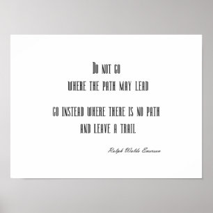 Affiches Citation inspirée vintage d'Emerson
