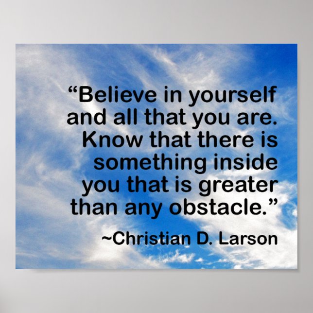 Affiches Citation Motivationnelle Ne Cessez Jamais Croire e (Devant)