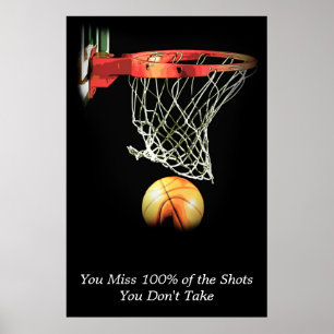 Affiches Citation Motivative Basketball Sport