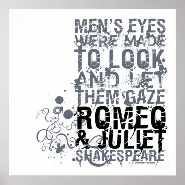 Affiches Citation Romeo & Juliet Men (Devant)