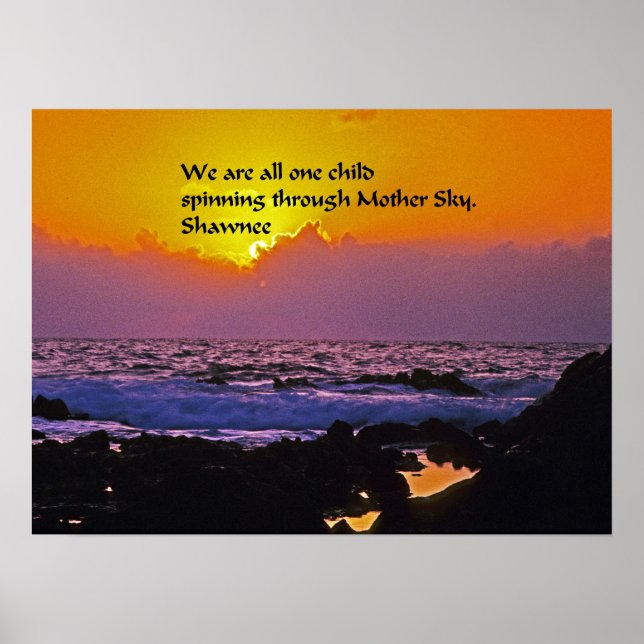 Affiches Citations amérindiennes (Devant)
