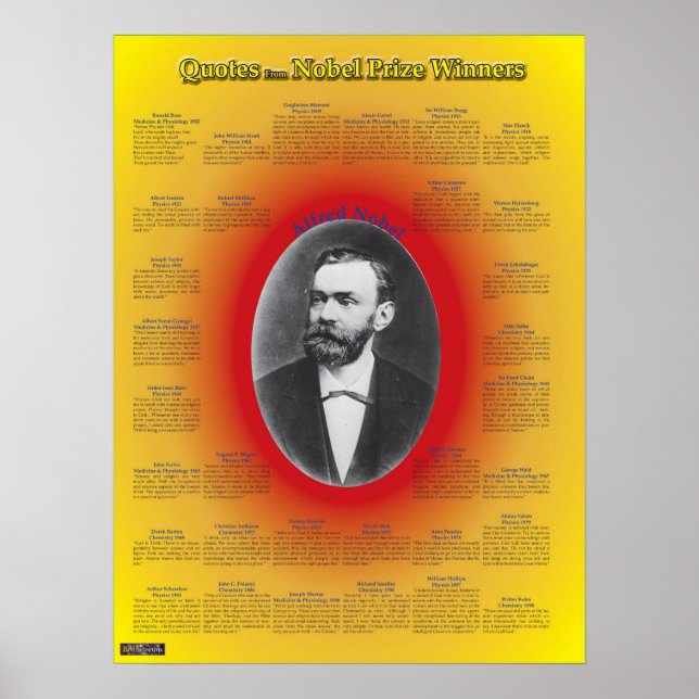 Affiches Citations des lauréats du prix Nobel (Devant)