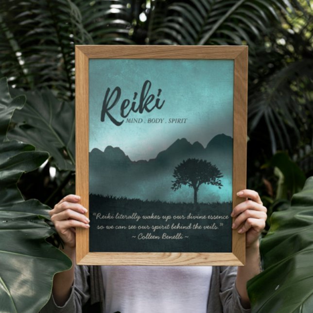 Affiches Citations d'instructeur de médiation de Reiki Mast (Créateur téléchargé)