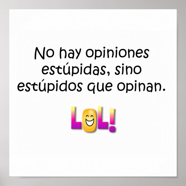 Affiches Citations espagnoles (Devant)