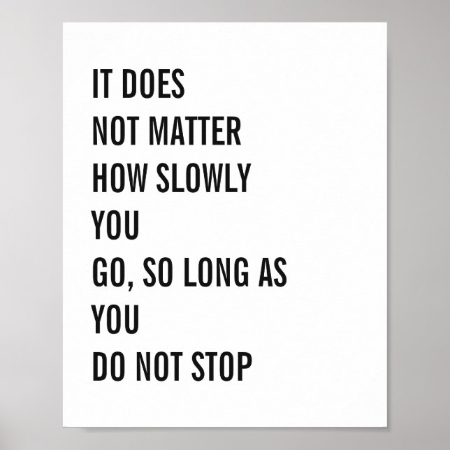 Affiches Citations Motivationnelles Citations Confucius cél (Devant)